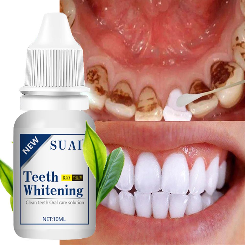 Quick and easy👍10ml Teeth Whitening Teeth Cleaning Mousse Mouthwash Toothpaste Remove Tartar Oral Health Stain Removal Freshen Breath Remove Plaque Stains Oral Odor Bright and tartar remover