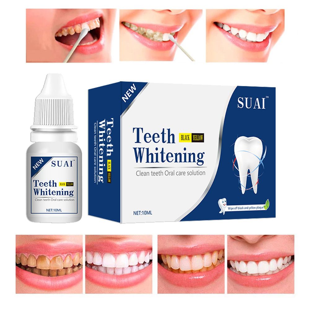 Quick and easy👍10ml Teeth Whitening Teeth Cleaning Mousse Mouthwash Toothpaste Remove Tartar Oral Health Stain Removal Freshen Breath Remove Plaque Stains Oral Odor Bright and tartar remover