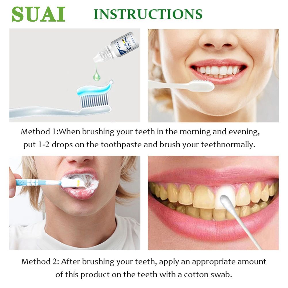 Quick and easy👍10ml Teeth Whitening Teeth Cleaning Mousse Mouthwash Toothpaste Remove Tartar Oral Health Stain Removal Freshen Breath Remove Plaque Stains Oral Odor Bright and tartar remover