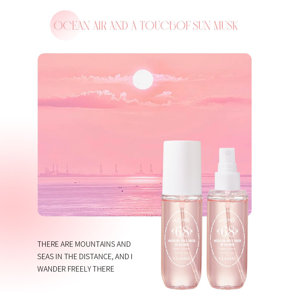 90ML women's perfume fragrance spray, non-alcoholic perfume, natural plant extract quenching, lasting fragrance 8-12 hours, young people's fashion must-have products!