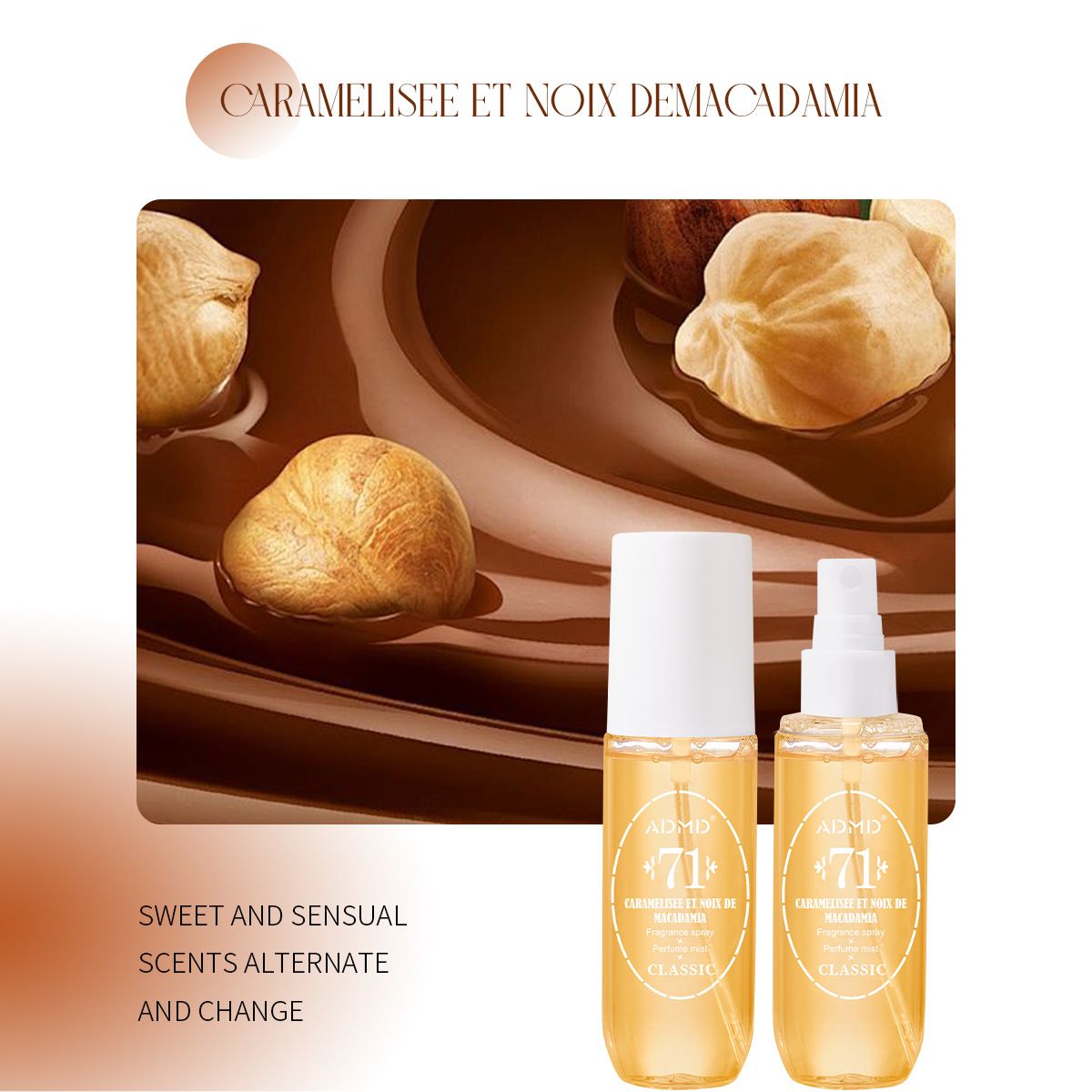 90ML women's perfume fragrance spray, non-alcoholic perfume, natural plant extract quenching, lasting fragrance 8-12 hours, young people's fashion must-have products!