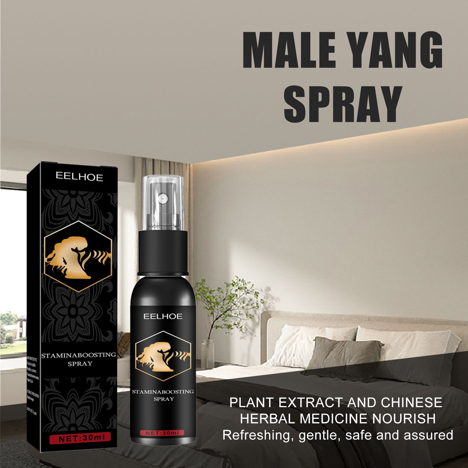 Spray For Men's Private Maintenance, Couples Experience Delayed Essential Oil, Herbs Can Extend Partner's Experience Happytime, Enhance Men's Physical Strength, Extend Couple's Sweetlove Time