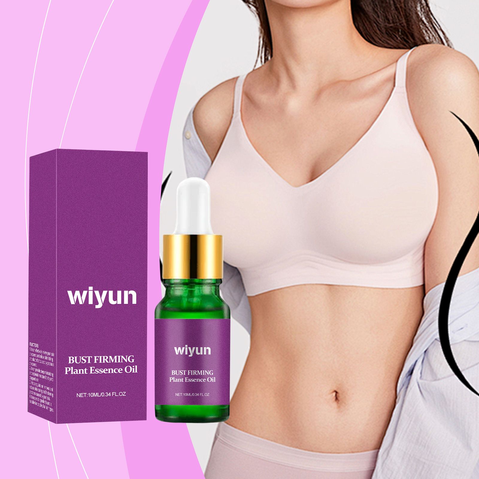 Bust Firming Natural Essence Oil, Breast Lifting Organic Essence Serum, Breast Enhancement Oil