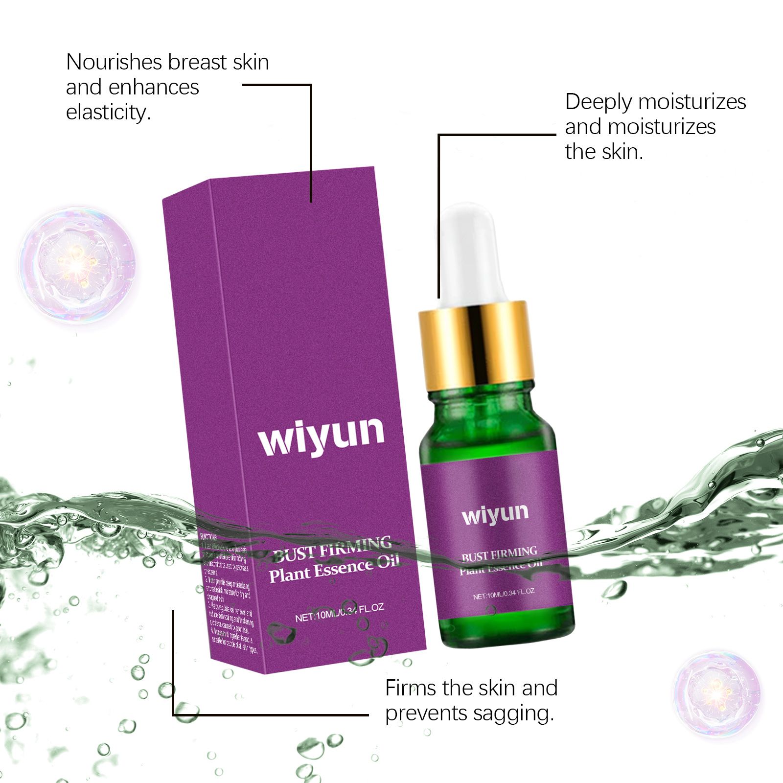 Bust Firming Natural Essence Oil, Breast Lifting Organic Essence Serum, Breast Enhancement Oil