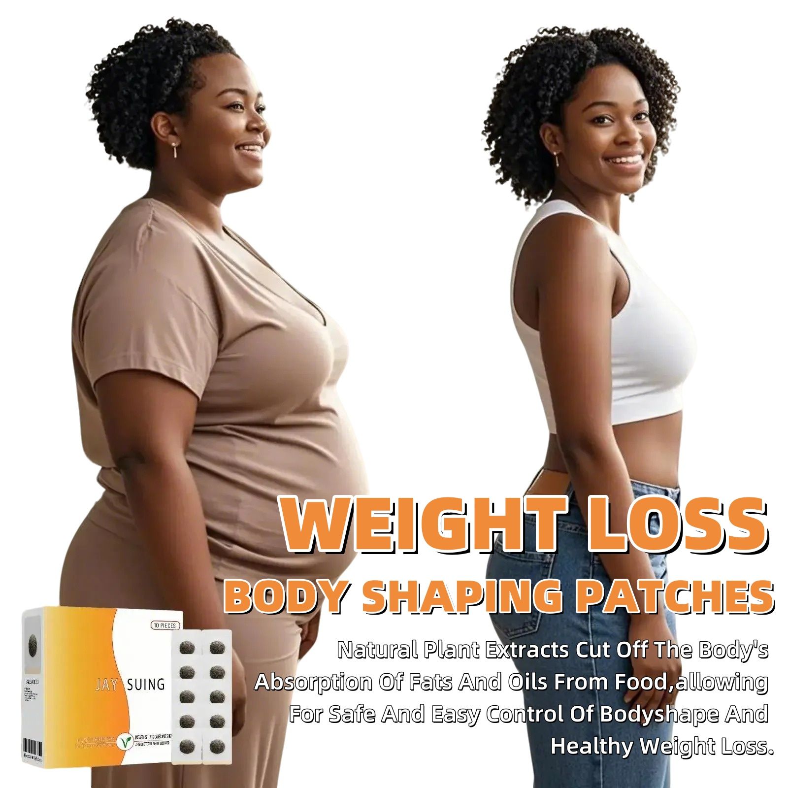 Lazy Slimming Weight Loss Body Shaping Patches，Pack Of 10 Patches - Anti-cellulite - To Burn Belly Fat - For Bucket Size Waist, Belly Fat, Beer Belly Size