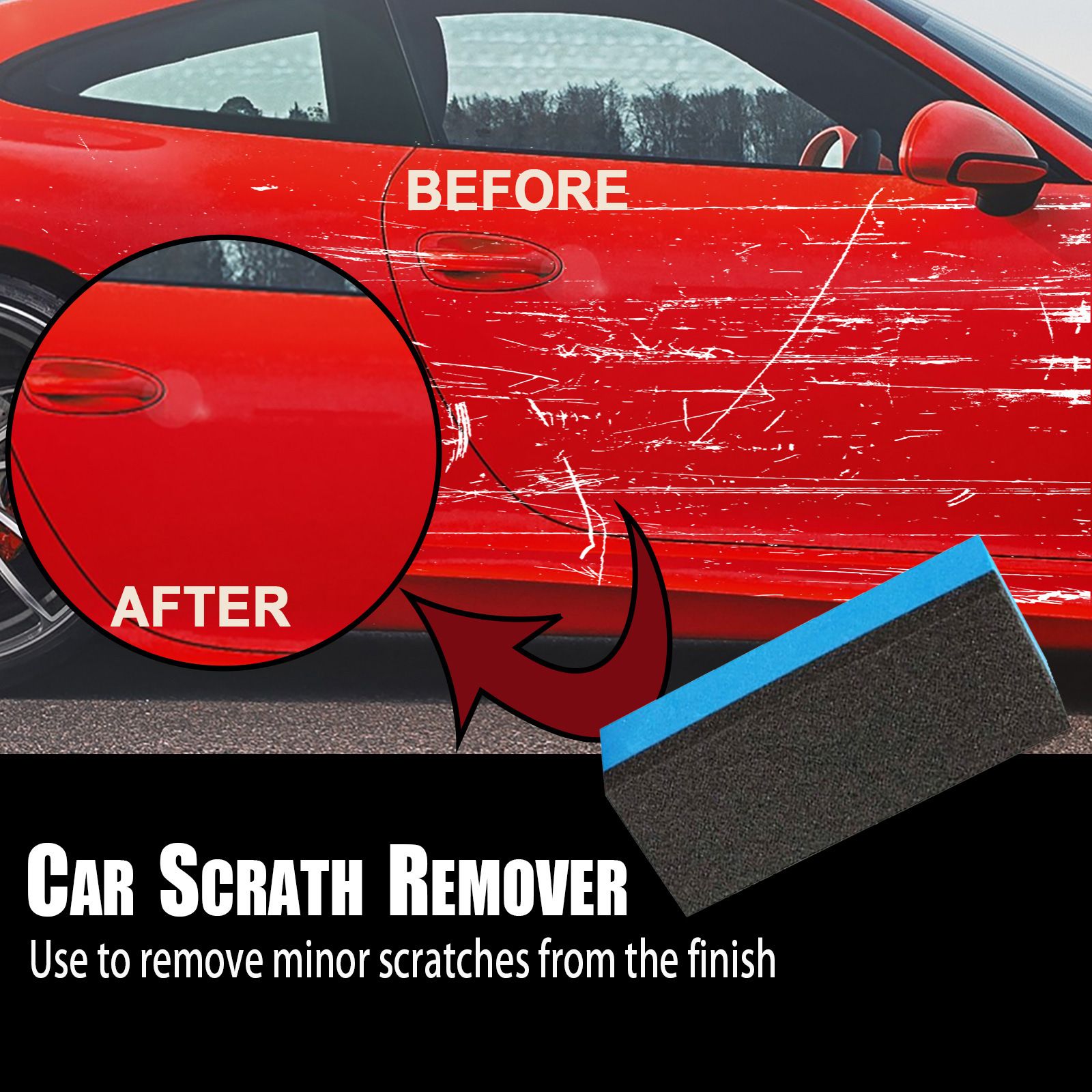 GAR SLIGHT SCRATH REMOVER,Car Wax Repair Supplies, Car Scratch Eliminator, From Scratch Elimination to Glazing, Glass Coating Agent, Car Body Repair Tool,Auto Surface Repair Agent, Car Care
