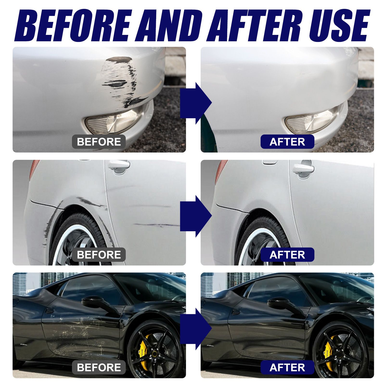 GAR SLIGHT SCRATH REMOVER,Car Wax Repair Supplies, Car Scratch Eliminator, From Scratch Elimination to Glazing, Glass Coating Agent, Car Body Repair Tool,Auto Surface Repair Agent, Car Care