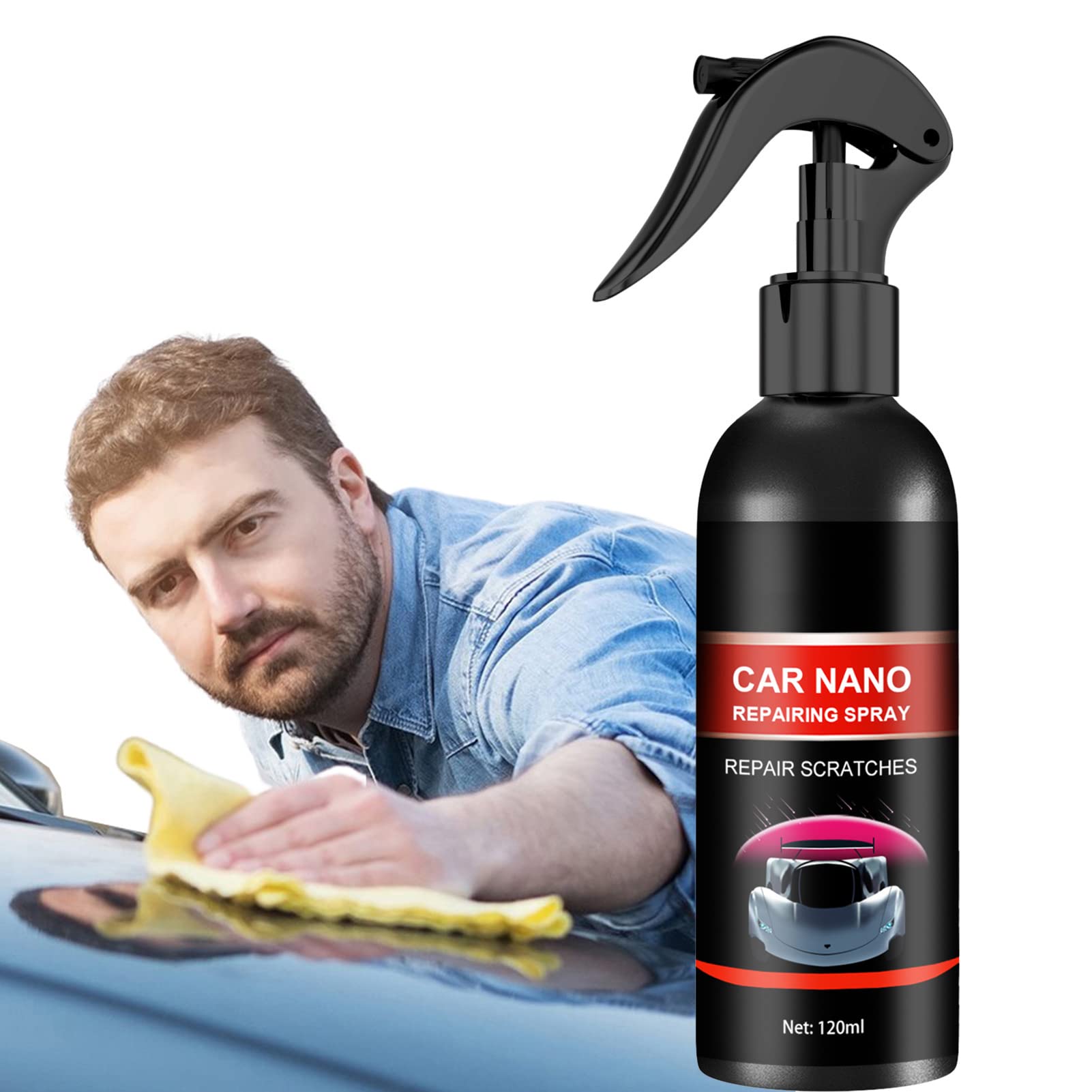 Car Slight Scratch Repair Spray, Car Coating Spray, Dustproof Car Nano Coating Polish, Auto Scratch Removal Paint Scratch Spray, Waterless, Anti-Pollution Liquid, Sealing Glaze Coating Agent