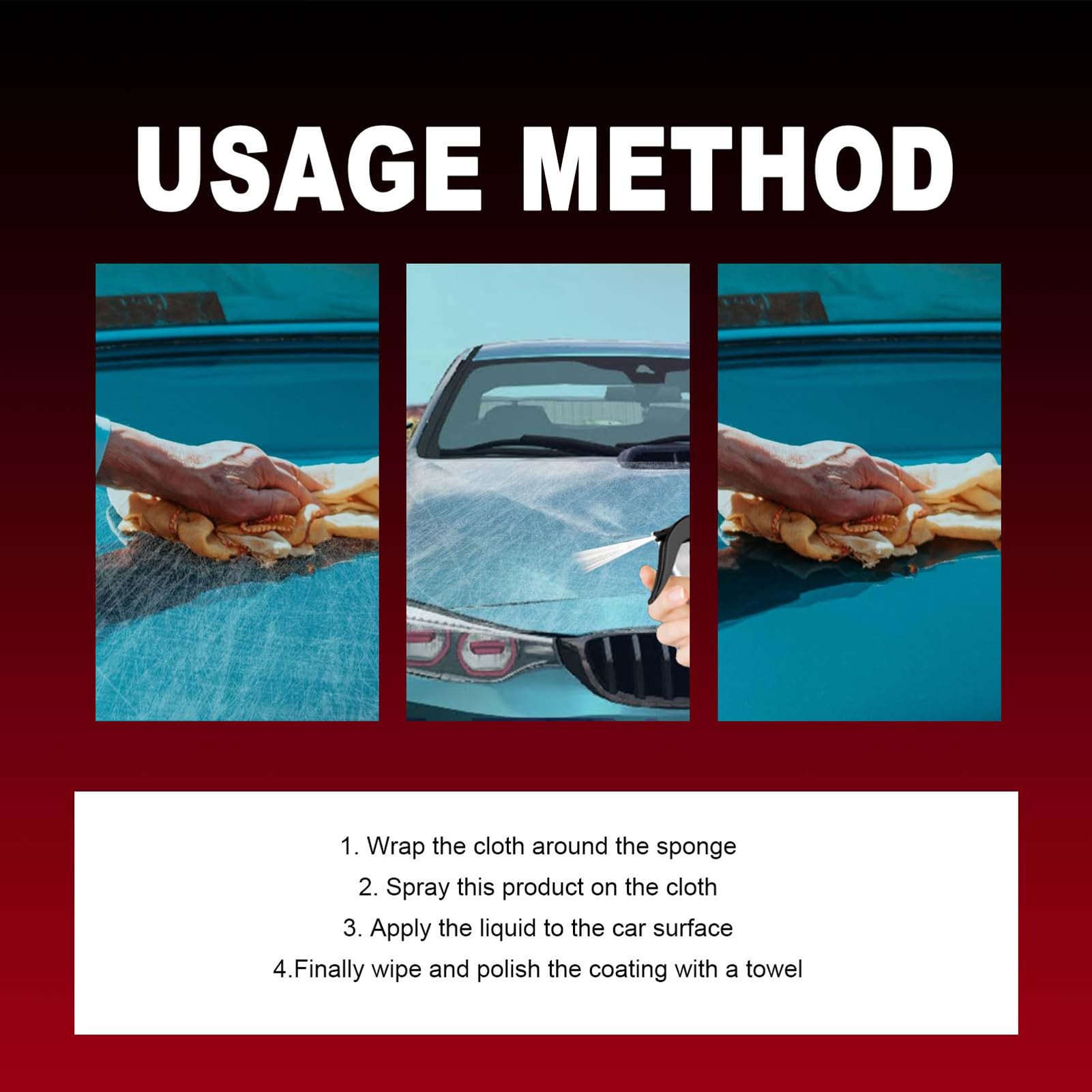 Car Slight Scratch Repair Spray, Car Coating Spray, Dustproof Car Nano Coating Polish, Auto Scratch Removal Paint Scratch Spray, Waterless, Anti-Pollution Liquid, Sealing Glaze Coating Agent