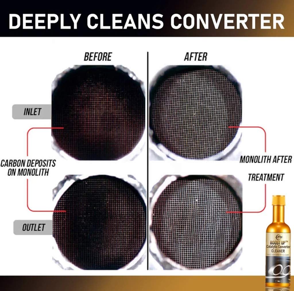 Boost Up Catalytic Converter Cleaner,Fuel and Exhaust System Deep Cleaner, Removal Carbon Deposit，Fuel Oil Sludge Treat-ment,Oil Tank Sludge Treat-ment,Multipurpose Engine, Three-way Catalyst Cleane