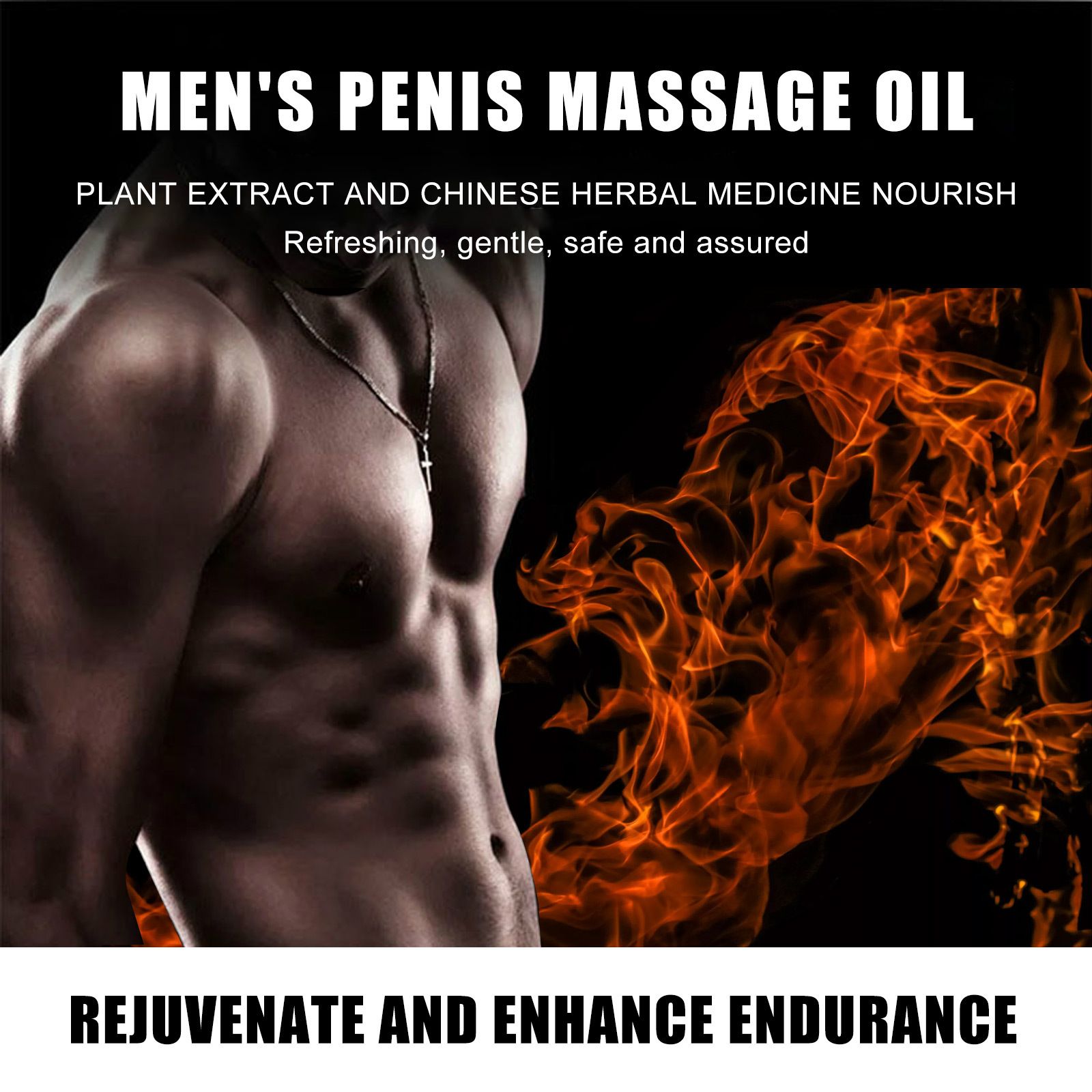Men Health Massage Oil,Man Cock Massage Enlargement，Penis Thickening，Dick Larger，Phallus Thicker Longer Growth Stronger，Men's Genital Enhancement