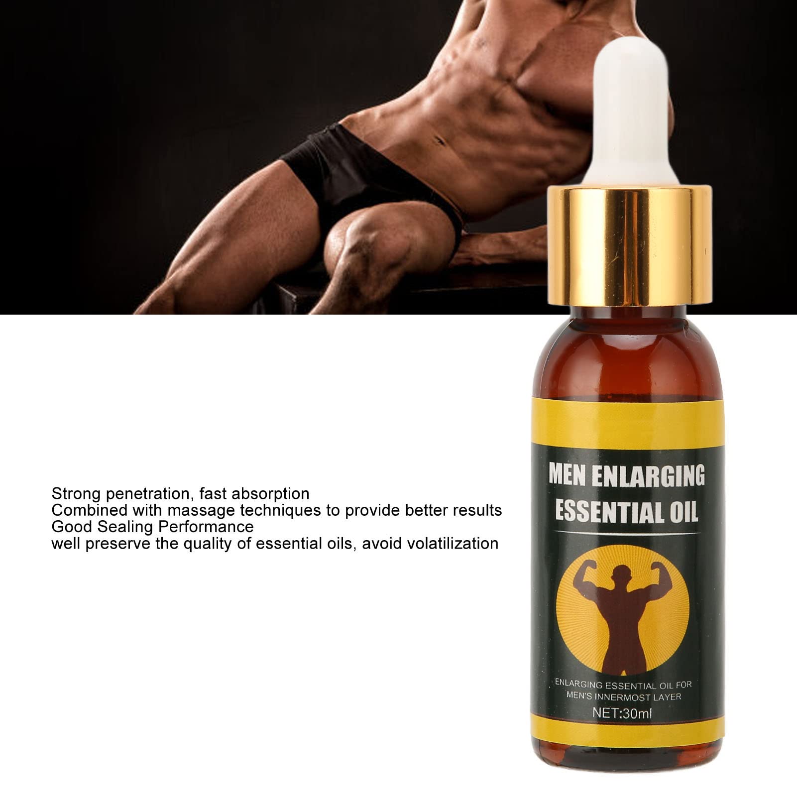 Men Health Massage Oil,Man Cock Massage Enlargement，Penis Thickening，Dick Larger，Phallus Thicker Longer Growth Stronger，Men's Genital Enhancement