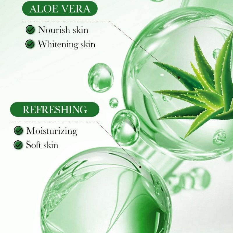 5pcs aloe vera face mask -sadoer skin care set natural plants - moisturize hydrating brightening whitening acne treatment | firming anti-wrinkle deeply nourish smooth anti-dark repair skin