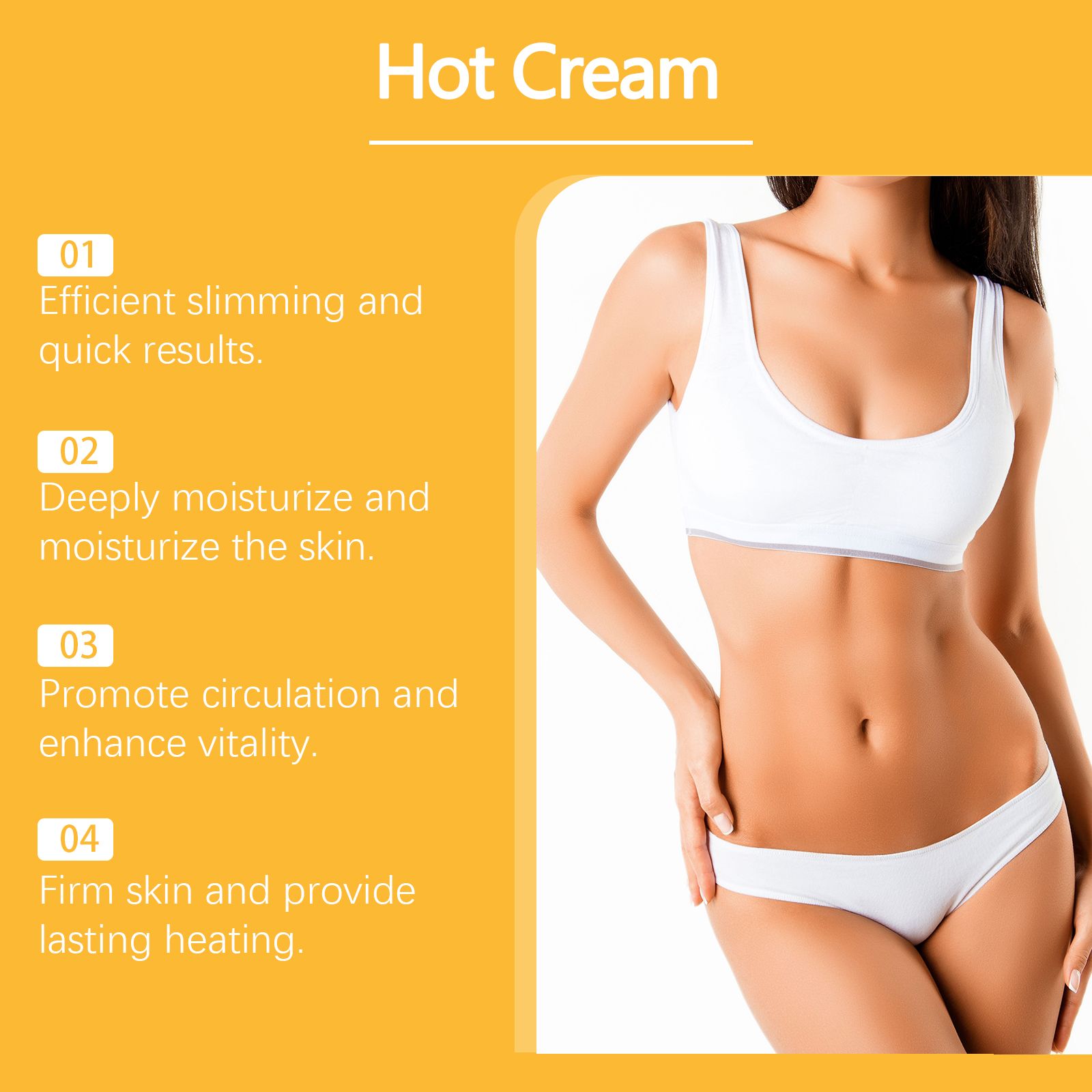 Slimming And Weight Loss Hot Cream,87% Plant,Anti-Cellulite,Skin Toning & Slimming Gel,Deep Muscle Relaxation,Enhance Skin Elasticity,Improve Firmness And Reduce Sagging,Promote Blood Circulation