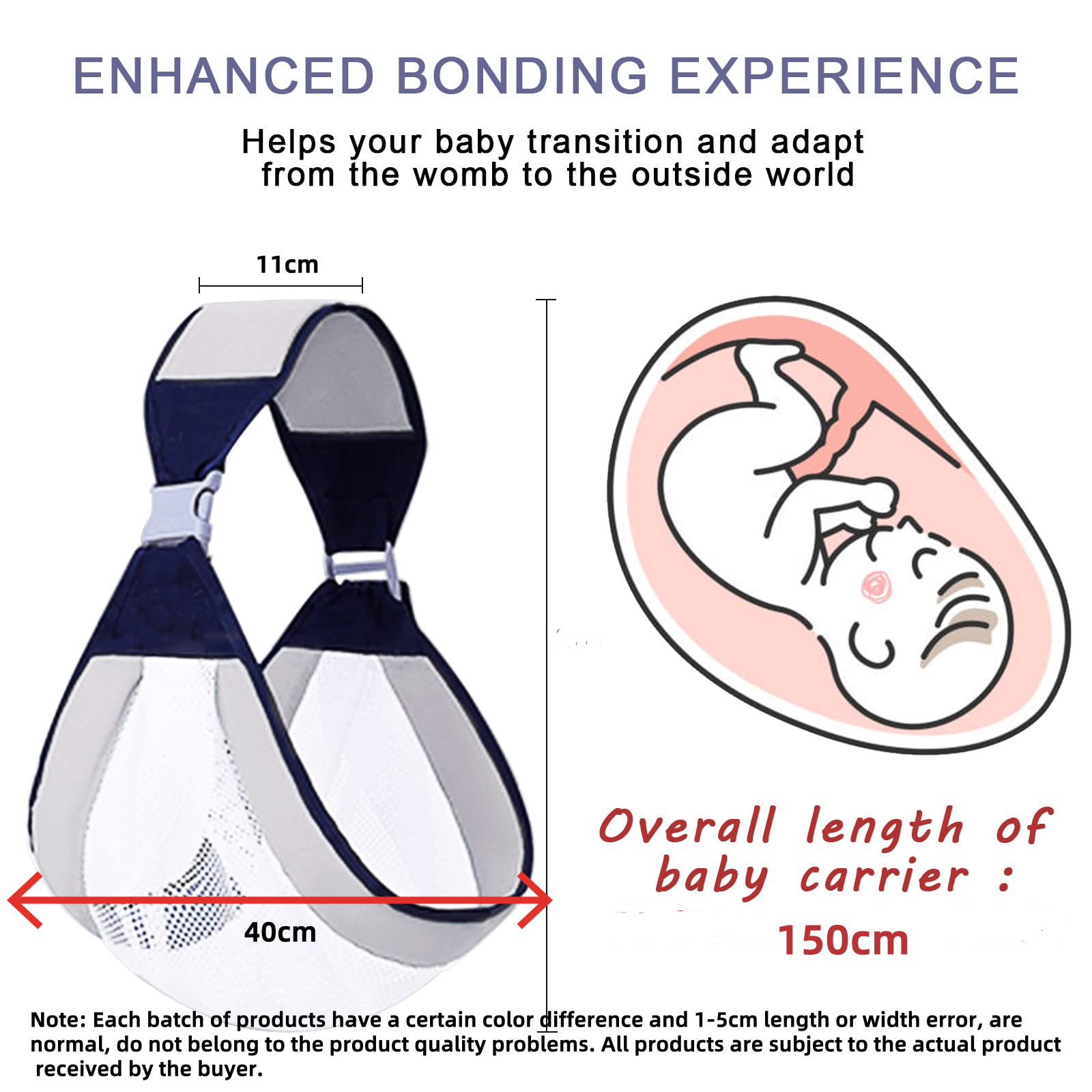 Baby S-ling Carrier，Adjustable Holder,Ergonomic Strap,Shoulder Labor-Saving Baby Half Wrapped S-ling Hip Carrier with Breathable Mesh for Newborn 0009