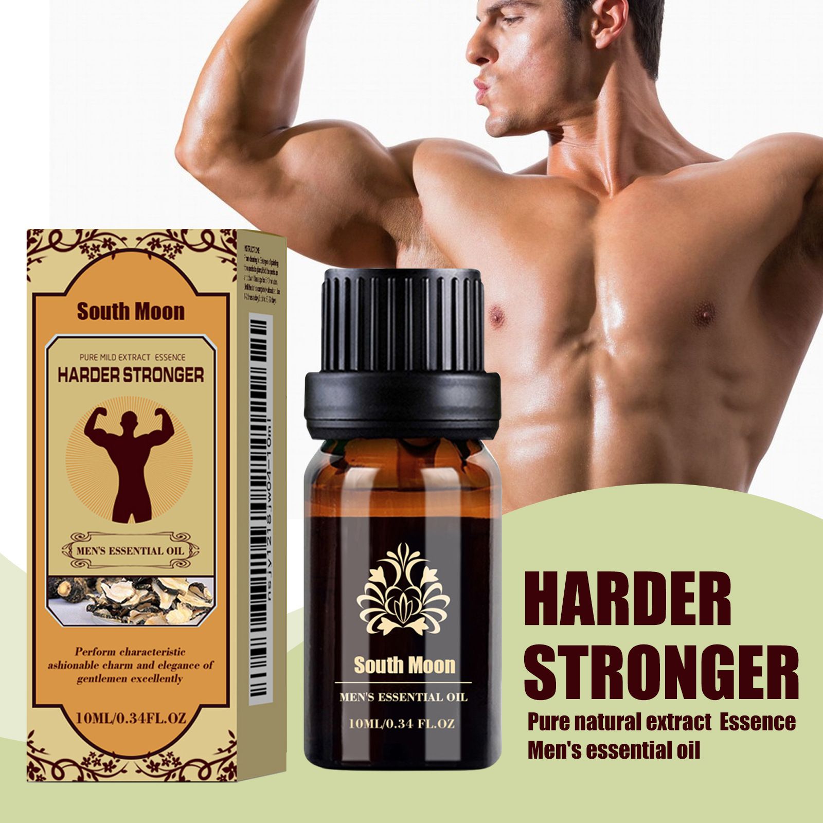 Men Health Massage Oil,Man Cock Massage Enlargement，Penis Thickening，Dick Larger，Phallus Thicker Longer Growth Stronger，Men's Genital Enhancement