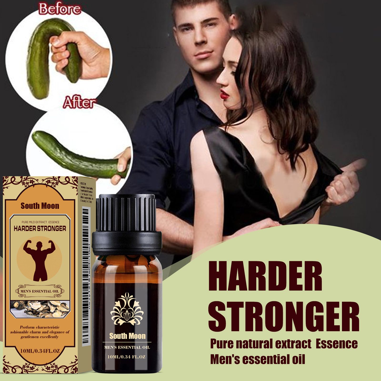 Men Health Massage Oil,Man Cock Massage Enlargement，Penis Thickening，Dick Larger，Phallus Thicker Longer Growth Stronger，Men's Genital Enhancement