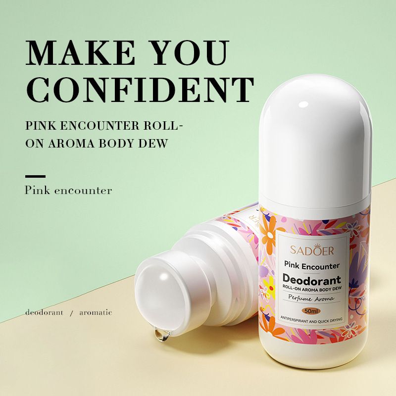 floral ladies perfume - women perfume deodorant antiperspirant roll-on | fresh cool 48h long lasting flower fragrance | romantic rose scent | deodorizing refresh fragrant charm confidence elegant