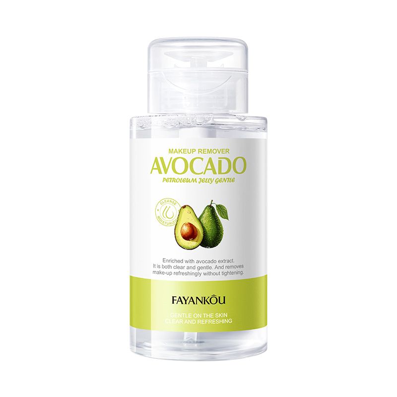 Makeup Remover，Cleansing Jelly Water ，Gentle Texture Easily Removes Stubborn Make-up，Clarifies Oil & Dirt, Clears The Pores，Containing Avocado Essence,  Moisturised Revitalised Without Tightness 300ml
