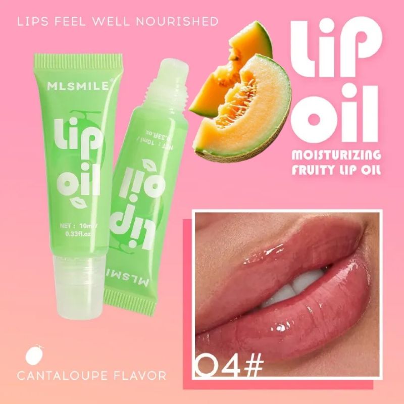 3pcs  Fruity Lip Oil, Deep Moisturizing Lipstick, Mirror Gloss Lip Glaze, Fuller Lips, 6 Fruits Strawberry/Grape/Cantaloupe/Orange/Coconut/Peach
