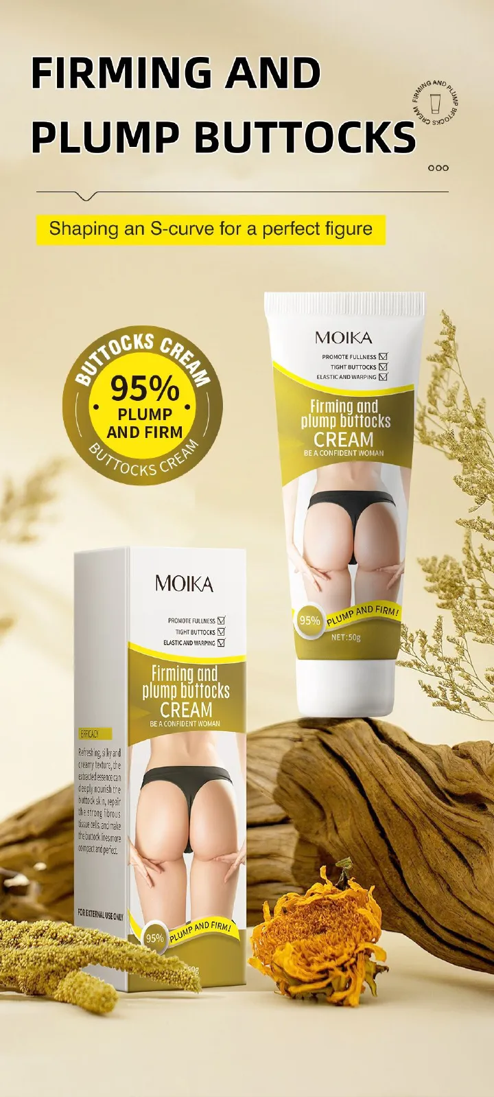 FIRMING AND PLUMP BUTTOCKS CREAM,Remove wrink leson buttocks,Lifting buttocks,Lifting elasticity,Tight line,beautiful hip,INCREASEHIP ELASTICITY,Fuller buttocks, easy to lift the buttocks