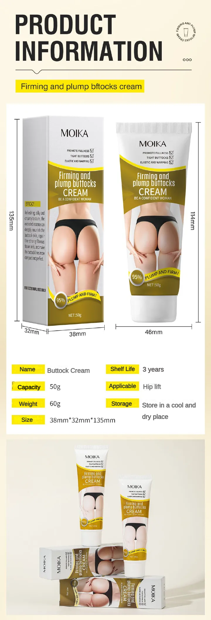 FIRMING AND PLUMP BUTTOCKS CREAM,Remove wrink leson buttocks,Lifting buttocks,Lifting elasticity,Tight line,beautiful hip,INCREASEHIP ELASTICITY,Fuller buttocks, easy to lift the buttocks