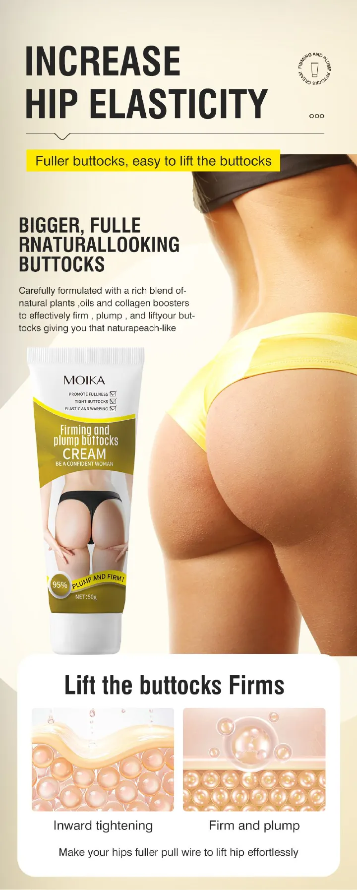 FIRMING AND PLUMP BUTTOCKS CREAM,Remove wrink leson buttocks,Lifting buttocks,Lifting elasticity,Tight line,beautiful hip,INCREASEHIP ELASTICITY,Fuller buttocks, easy to lift the buttocks