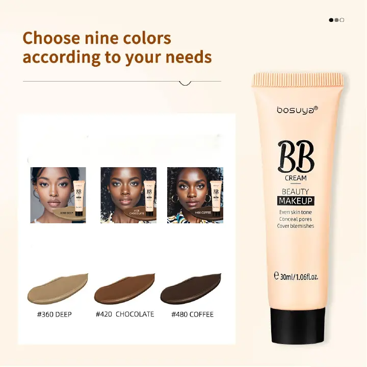 Concealer Bb Cream Cover Facial Blemishes Acne Pits Black Spots Lightweight Breathable Non Greasy Moisturizing Clear Waterproof Durabledo Not Take Off Makeup Natural Beauty Lock Makeup