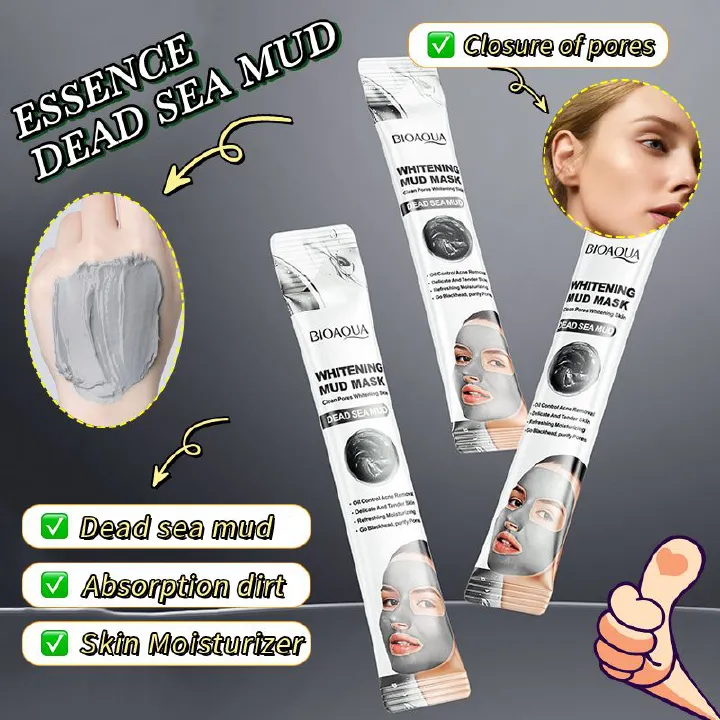 7PCS Deep Mineral Dead Sea Mud Whitening Mud Mask,Skin White Smooth,Absorb Blackheads & Acne, Penetrate Into Pores & Clean Thoroughly,Control Oil,improve Roughand Dark Skin,Smooth,tender & Soft