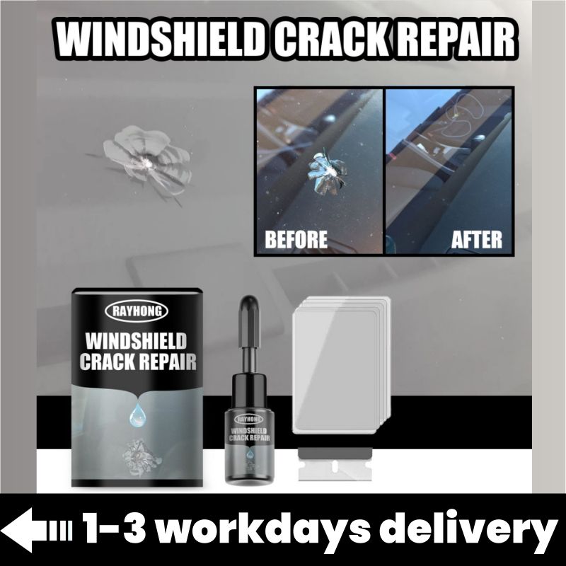 Windshield Crack Repair Kit, Car Window Cracks Gone Glass Repair Fluid, Windshield Repair Resin, Windshield Crack Repair Fluid Window, Nano Glass Repair Kit for Chips and Cracks 20ml Set（bllh106y）