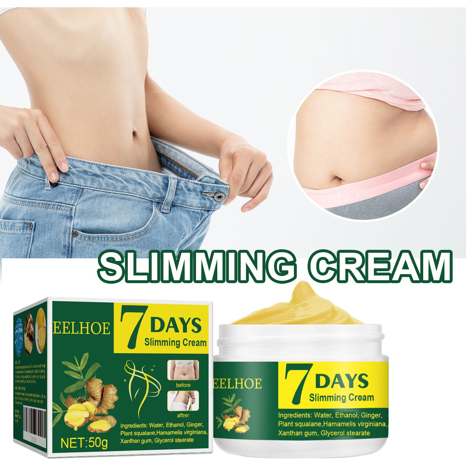 Ginger Fat Burning Cream,Slimming Cream,Anti Cellulite Cream,Full Body Slimming Weight Loss Cream Perfect for Cellulite,Tightening & Slimming，Weight Loss Belly, Firming Gel, Slimming Fat Burning Cream