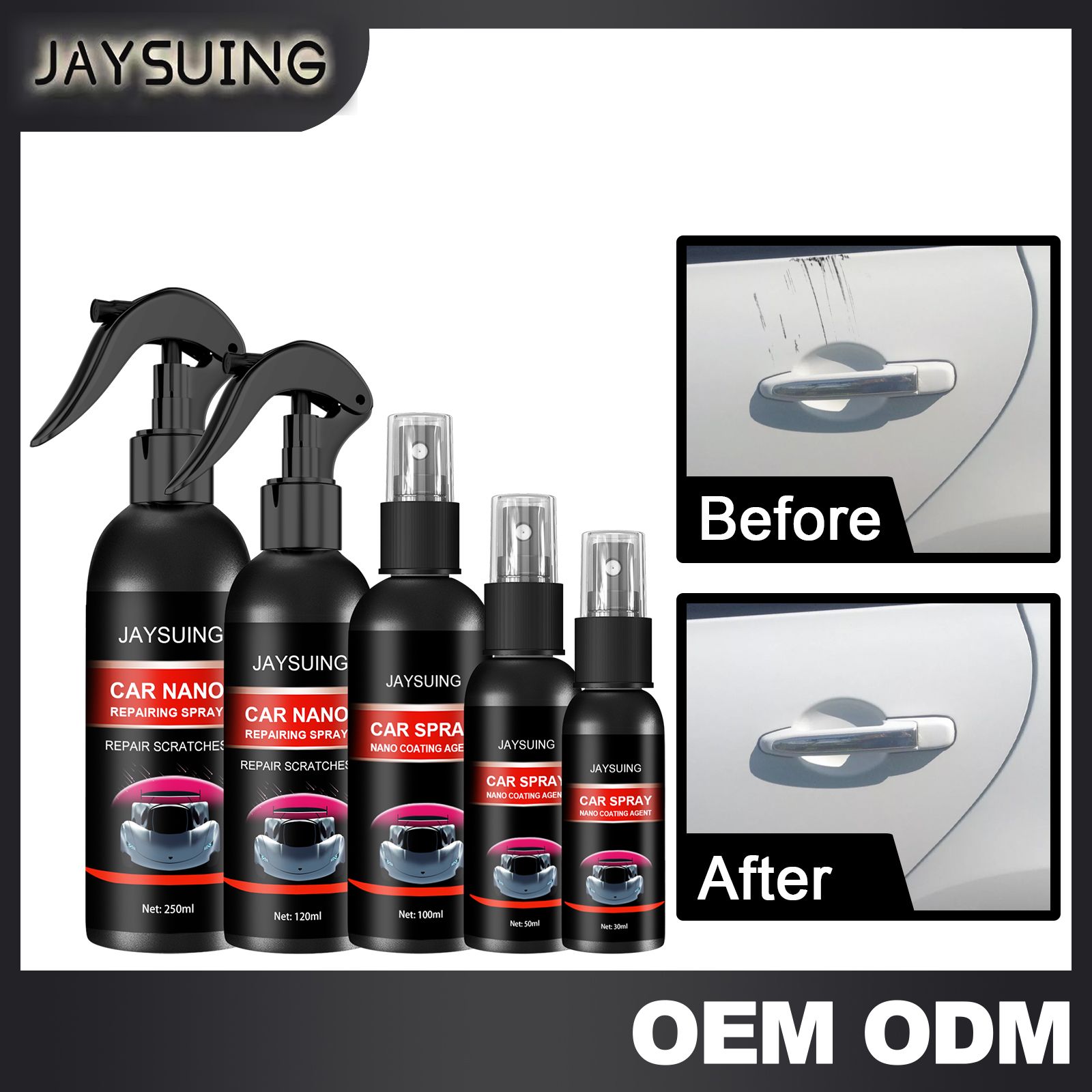 Car Slight Scratch Repair Spray, Car Coating Spray, Dustproof Car Nano Coating Polish, Auto Scratch Removal Paint Scratch Spray, Waterless, Anti-Pollution Liquid, Sealing Glaze Coating Agent