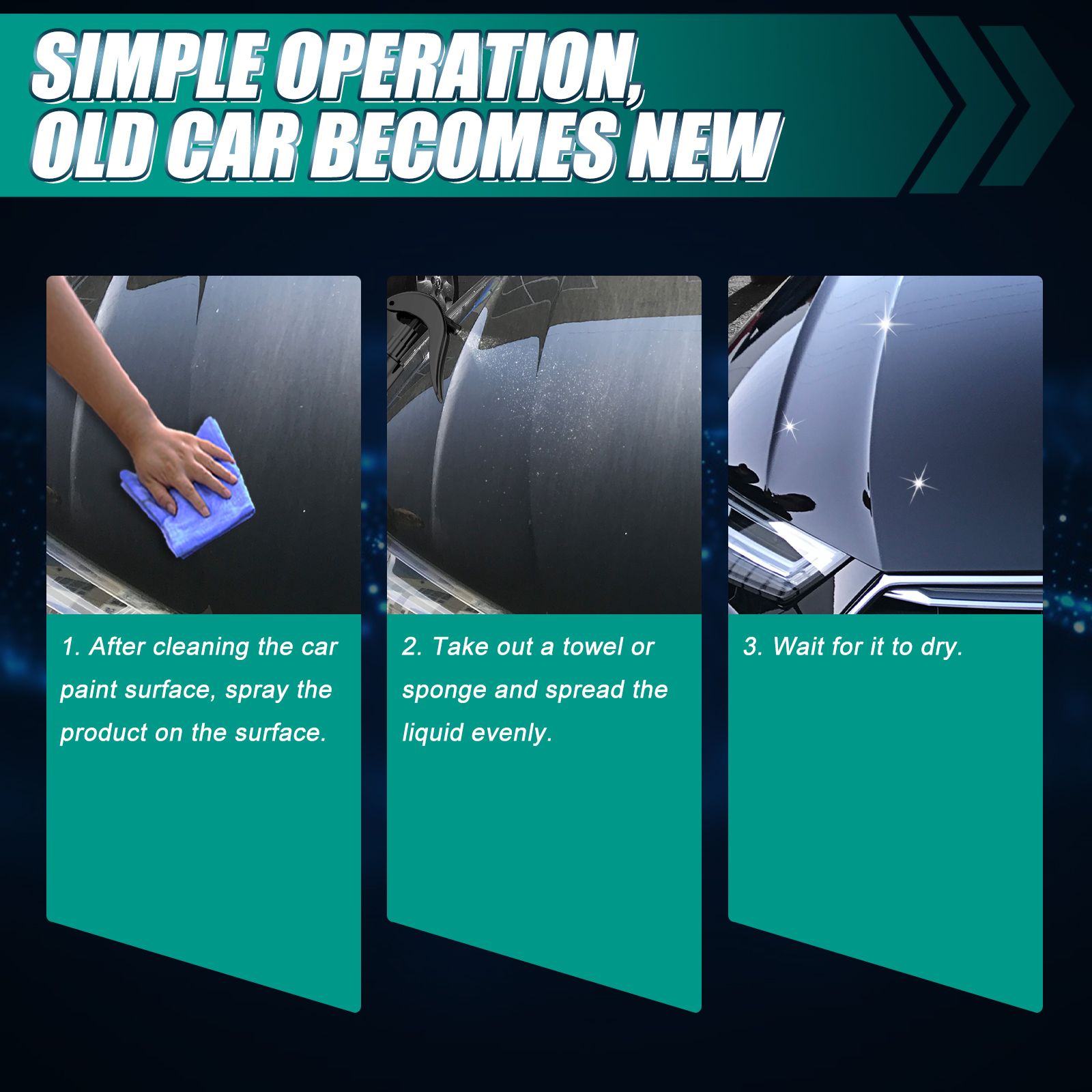 Car Slight Scratch Repair Spray, Car Coating Spray, Dustproof Car Nano Coating Polish, Auto Scratch Removal Paint Scratch Spray, Waterless, Anti-Pollution Liquid, Sealing Glaze Coating Agent