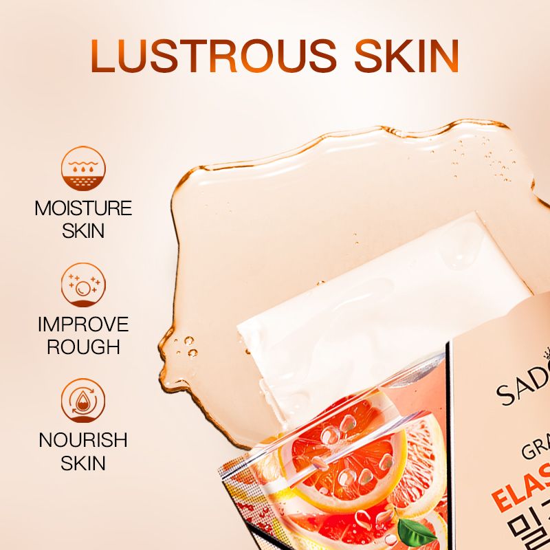 Grapefruit face mask sadoer skin care set facial mask sheet moisturize hydrating brightening whitening acne treatment firming anti-wrinkle deeply nourish smooth anti-dark repair skin
