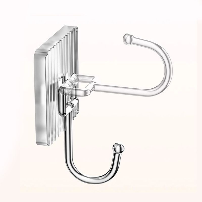 4pcs Luxury Crystal Hanging Acrylic Hook No Drill Bathroom Hook Waterproof Hook Adhesive Hook Home Decor Accessories Removable Stainless Steel Hook Kitchen Hook Bag Hat Clothes Hang Hook Tool Hook