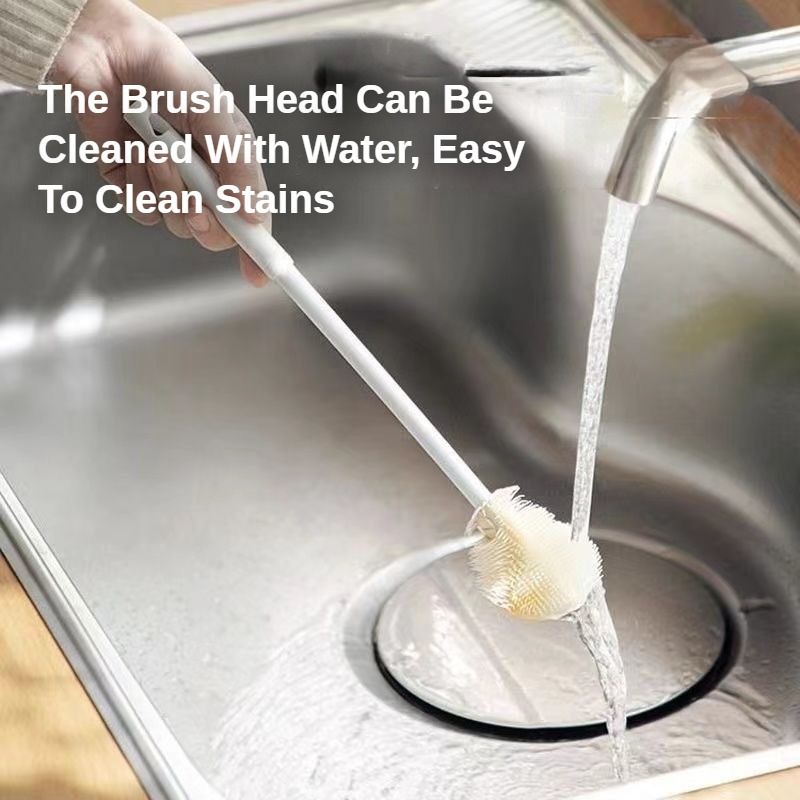 Silicone Bottle Brush Baby Bottle Cleaning Brush Long Cleaning Brush Food-grade Cup Brush Foldable Brush Anti-mold Cleaning Brush Kitchen Brush Thermos Brush Home Clean Product