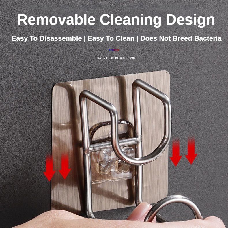 Basin Hook Stainless Steel Hook Bathroom Hook No Drill Basin Hanger  Hook Waterproof  Hook Adhesive  Hook Multi-basin Space Saving Heavy Duty Hook Strong Load-bearing Capacity Removable Hook