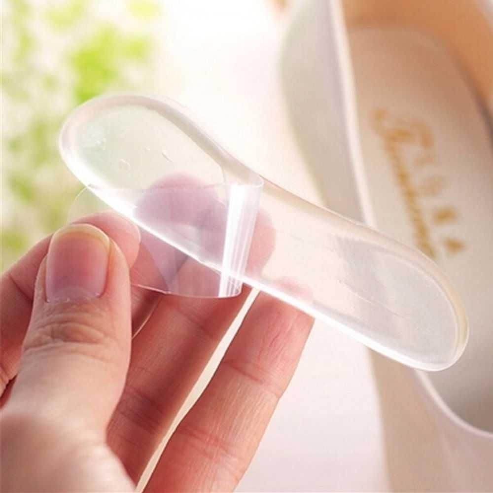 1pair Ultra-soft Silicone Heel Pads Foot Pads Heel Protector Stops Foot Heel Blisters Prevents Skin Rubbing Raw Reusable Cushion Long-lasting Foot Protection Heel Pain Women Shoe Adjust Shoe Size