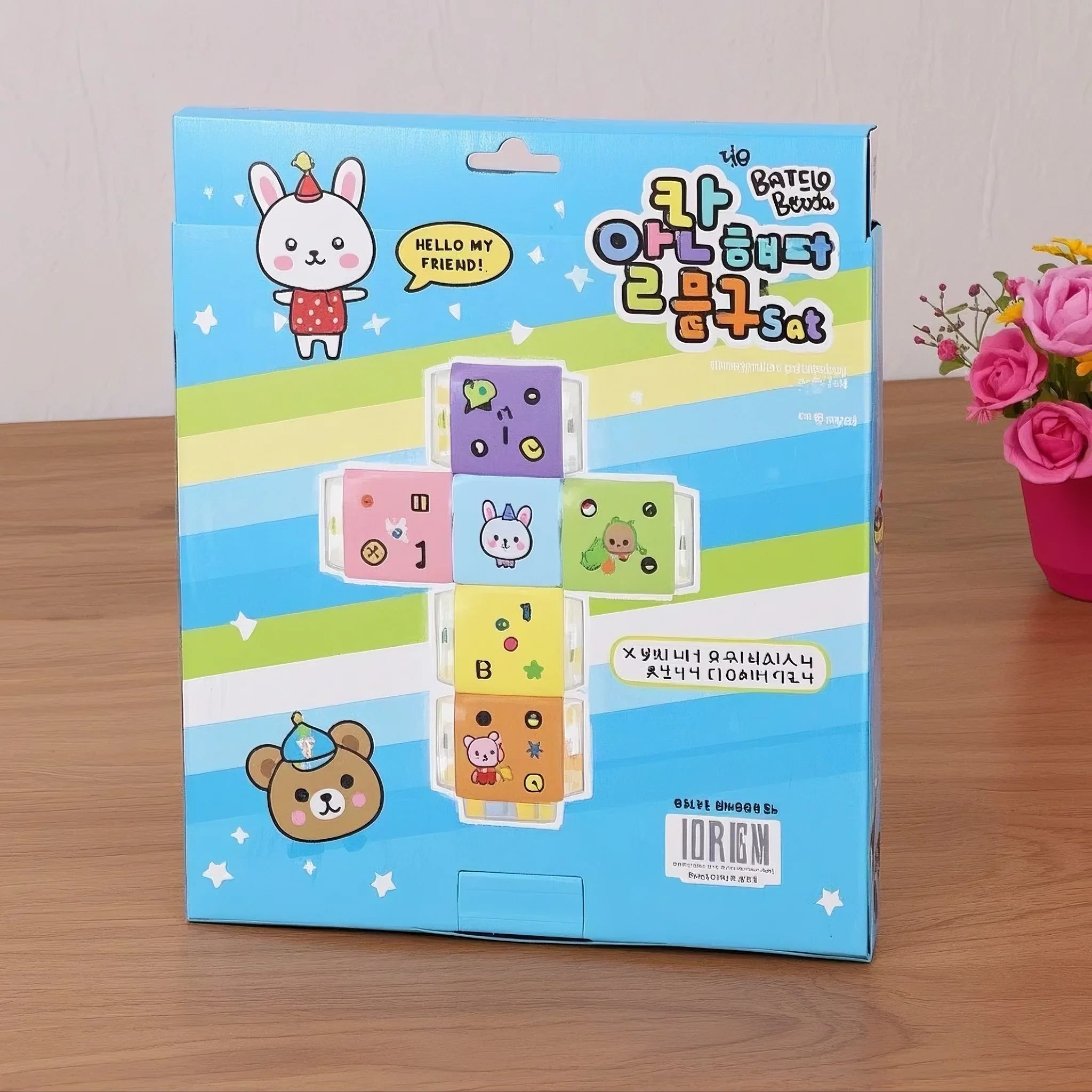 10-in-1 Cartoon Kids Stationery Set Perfect School Supplies Toddlers & Primary Students Stationery Fun Learning Gift Birthday/Back to School Prize Pencils Erasers Pencil sharpener Ruler Scissors Glue