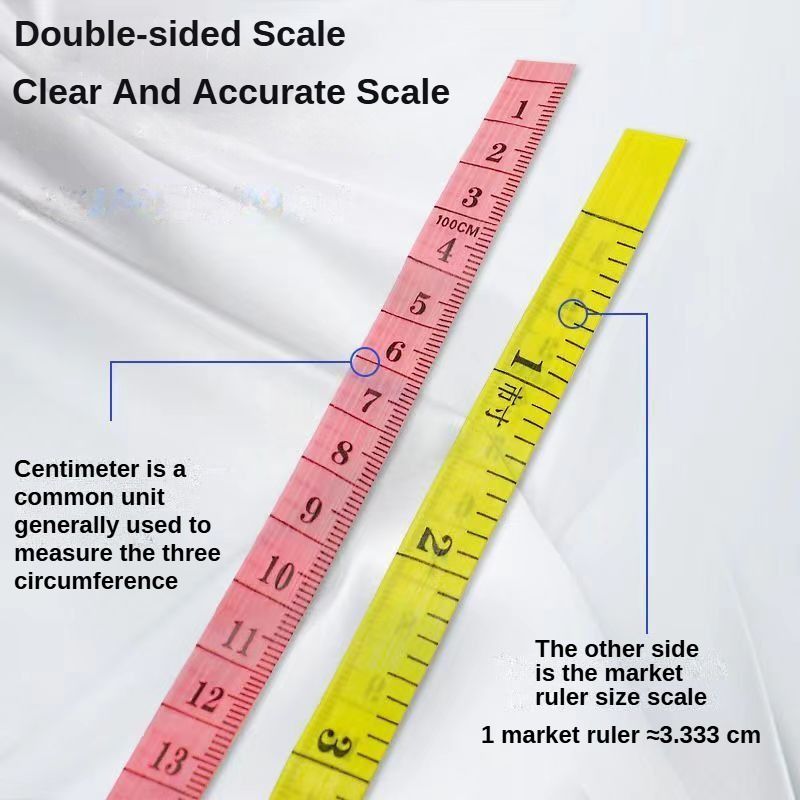 Soft Measuring Tape for Body & Clothes - Accurate Sewing Tailor Tape Measure | Essential Home Toolkit for Bust Waist Hip Measurements | Dual-Scale (Inch/cm), Flexible & Durable | Tape Measures & Ruler