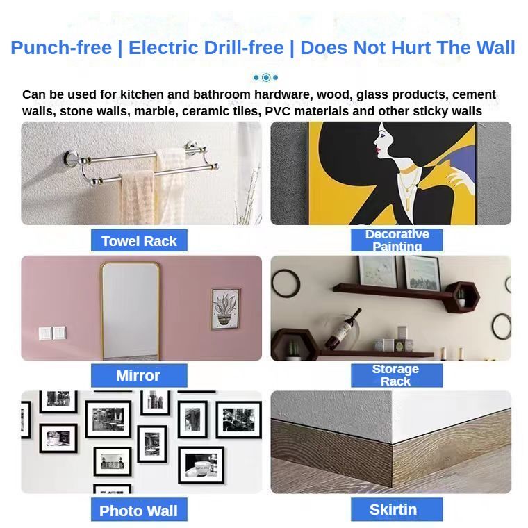 Best No Nail Glue For Heavy Items Heavy Duty Waterproof Adhesive No Drill Wall Instant Bond Adhesive Adhesive For Home Decor Bathroom Adhesive For Tiles Strong Adhesive For Home