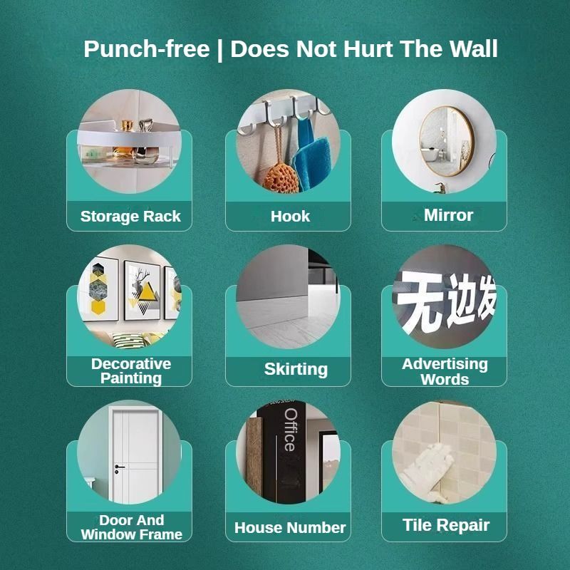 Best No Nail Glue For Heavy Items Heavy Duty Waterproof Adhesive No Drill Wall Instant Bond Adhesive Adhesive For Home Decor Bathroom Adhesive For Tiles Strong Adhesive For Home