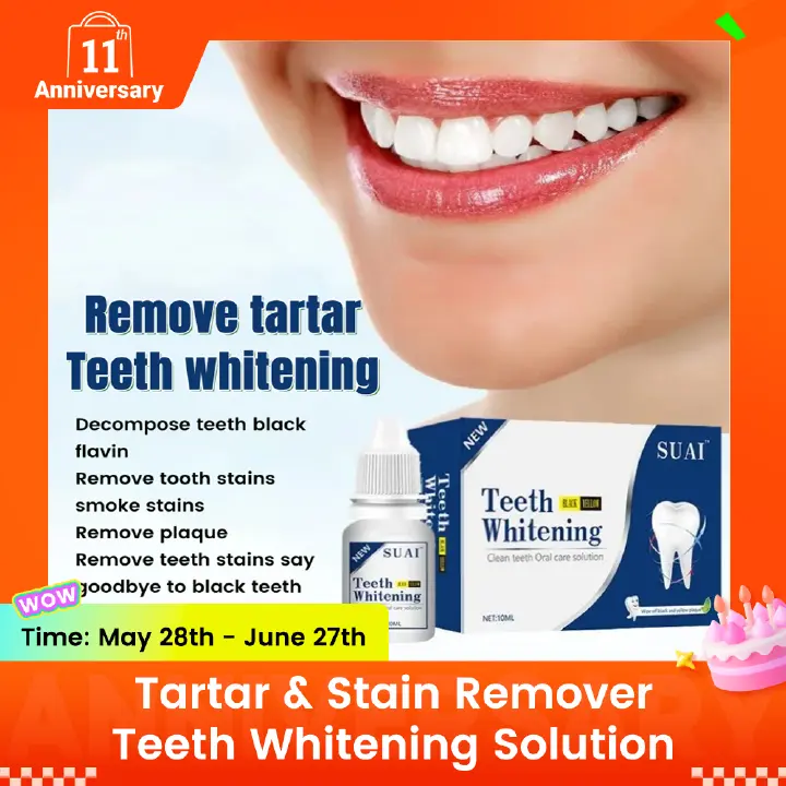 Quick and easy👍10ml Teeth Whitening Teeth Cleaning Mousse Mouthwash Toothpaste Remove Tartar Oral Health Stain Removal Freshen Breath Remove Plaque Stains Oral Odor Bright and tartar remover