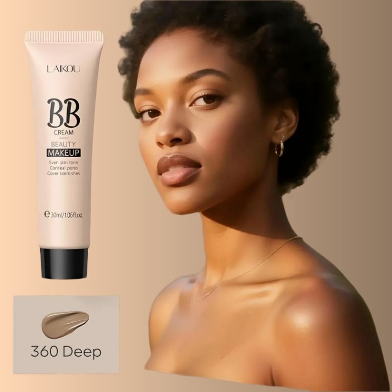 24H Flawless BB Cream-Natural Makeup Effect Sweat-Proof  Full Coverage Moisturizing Clear Uniform Color Brightening Water Concealer Durabledo Not Take Off Makeup Natural Beauty Smooth Lock Makeup