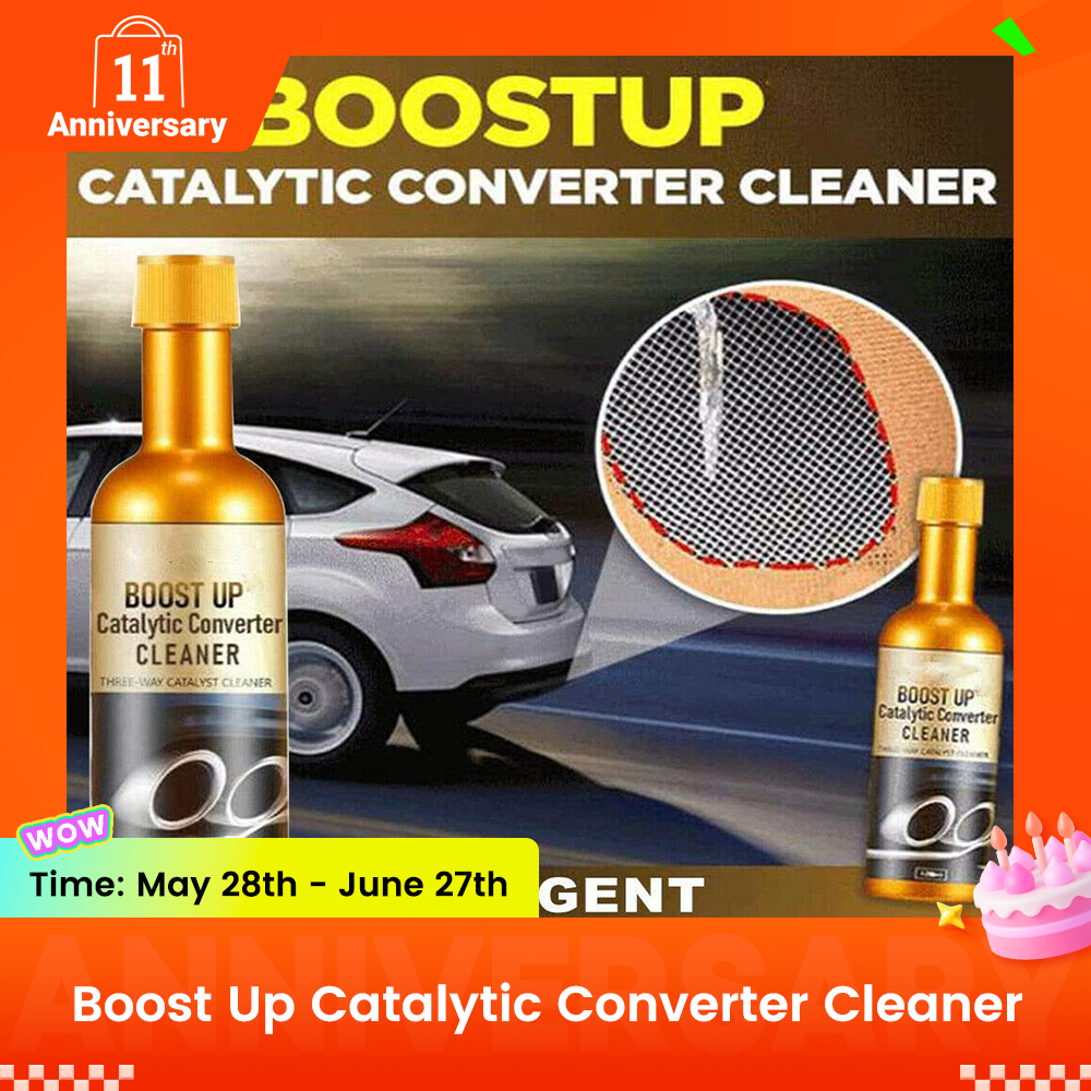 2pcs-Free Get Gift 1pc|Boost Up Catalytic Converter Cleaner Three-way Catalyst Cleaner Fuel Oil Tank Sludge Treatment Multipurpose Engine Fuel Exhaust System Deep Cleaner Removal Carbon Deposit