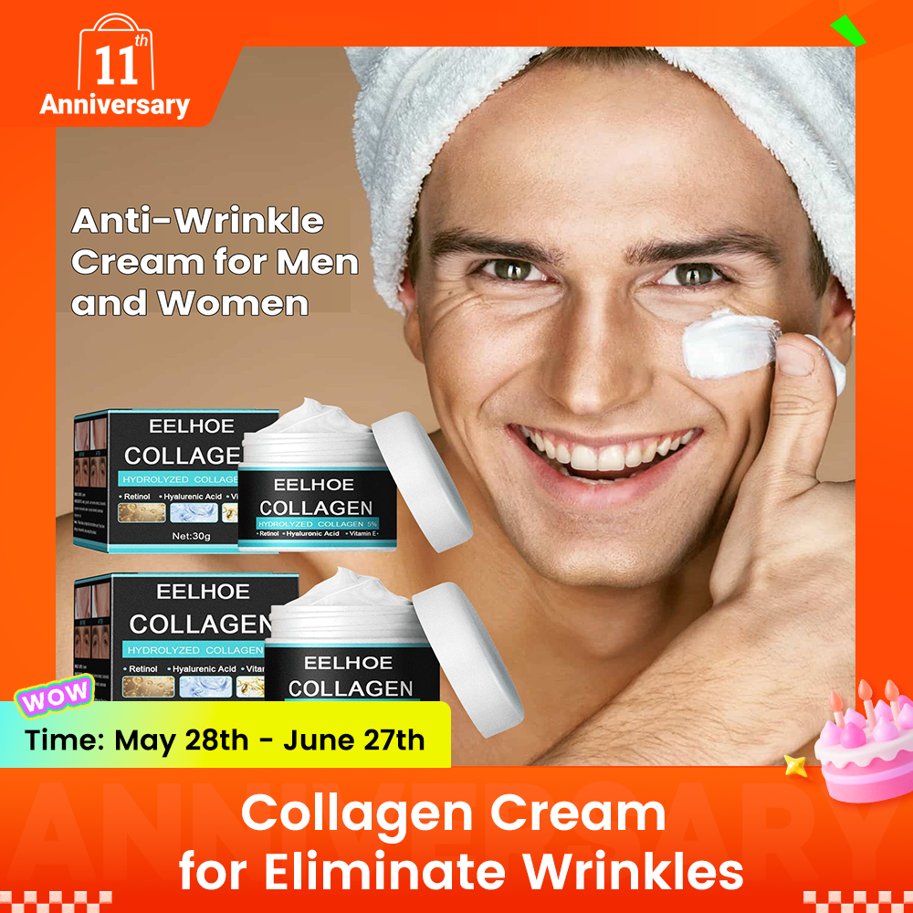 Collagen Cream for Eliminate Wrinkles,Face Moisturizer Cream,Anti-wrinkle Cream,Reduce Fine Lines and Dryness,Day & Night Skin Care Skin Tightening Cream，Suitable for Both Men and Women