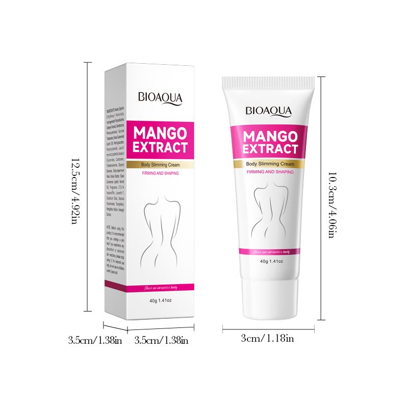 BIOAOUA Mango extract body slimming cream Burning Cream Fat Removal Cream Natural Plant Extract Burning Weight Loss Body Shaping Effective Remove Fat for Belly Fat Thighs Hips Anti-Cellulite Treatment