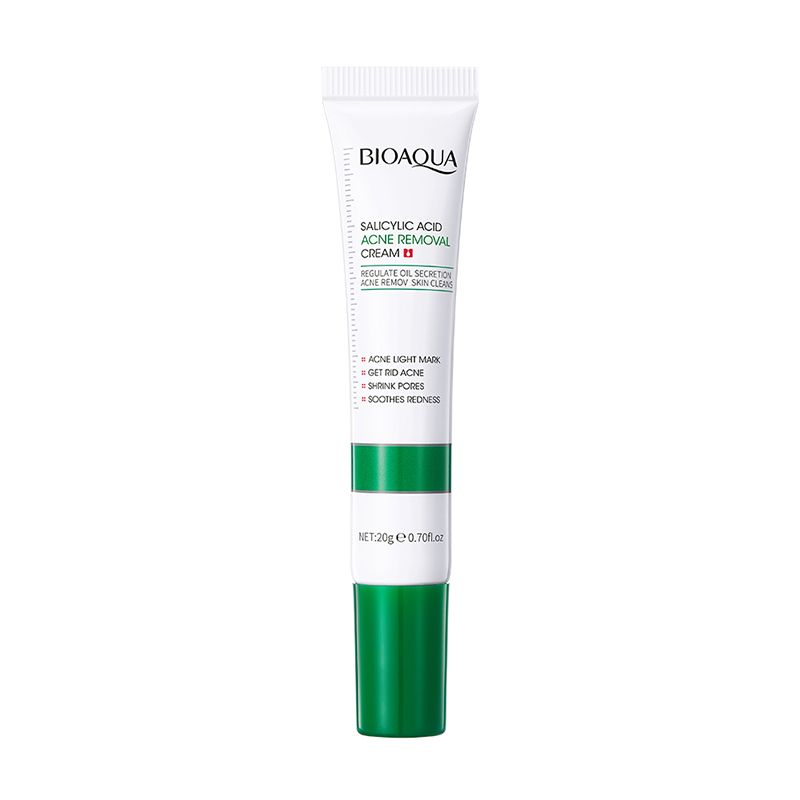 BIOAOUA Skin Care Set Salicylic Acid Acne Removal Cream Treats Pimples Remove Acne Dark Spots Shrinks Pores Oil-Free Budget-Friendly Fade Acne Marks Get Rid Acne Shrink Pores Soothes Redness