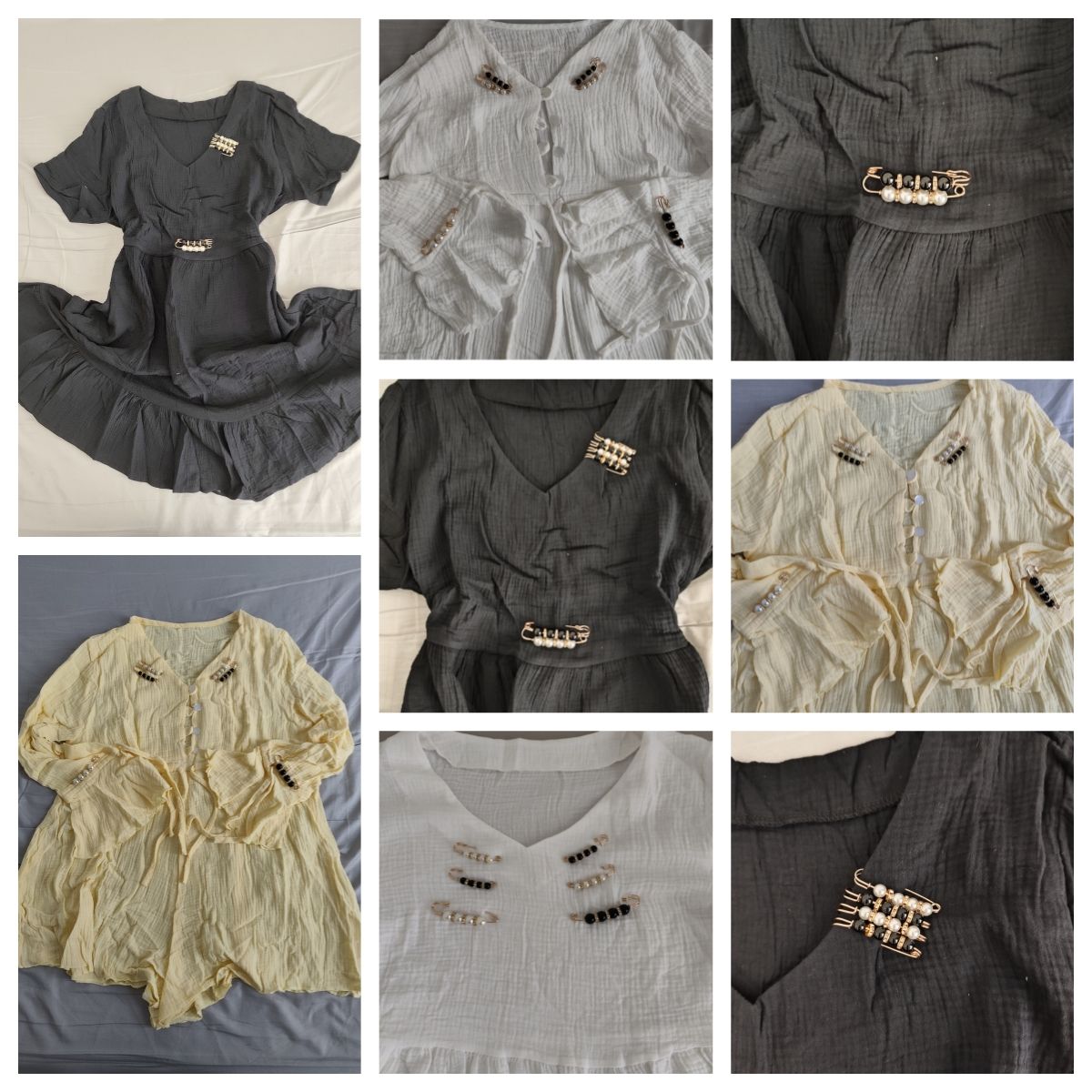 4pcs/6pcs Multi-purpose Multi-function Imitating Pearl Pin Jewelry, Waist Reduction,pearl Brooch Fixed Girth,decorating Various Clothes/trousers/shirt/dress