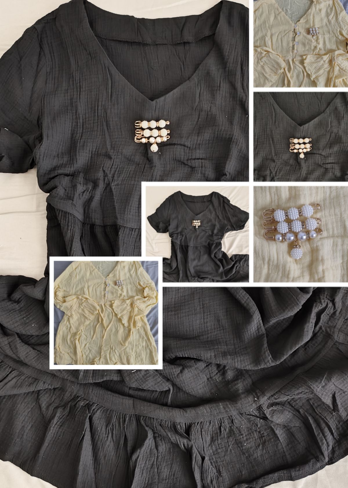 4PCS Multi-purpose Multi-function Imitating Pearl Pin Jewelry, Waist Reduction,pearl Brooch Fixed Girth,decorating Various Clothes/trousers/shirt/dress/sweater/shawl/pant /scarves/jackets/hats/handbag